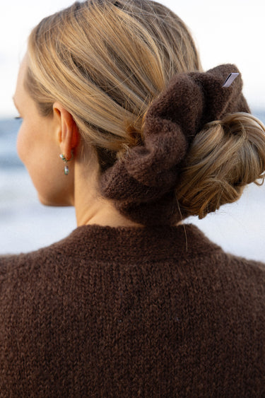 Melody Mohair Scrunchie Chocolate
